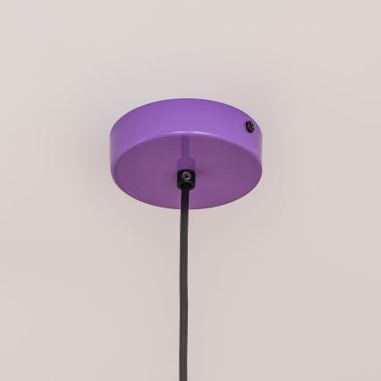 Suspension sur câble ETNA II 1xE27/15W/230V Ø 25 cm violet