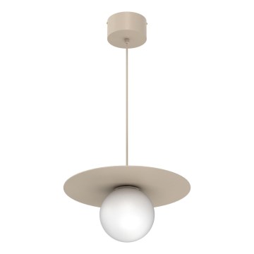 Suspension sur câble FLAT 1xE27/15W/230V beige