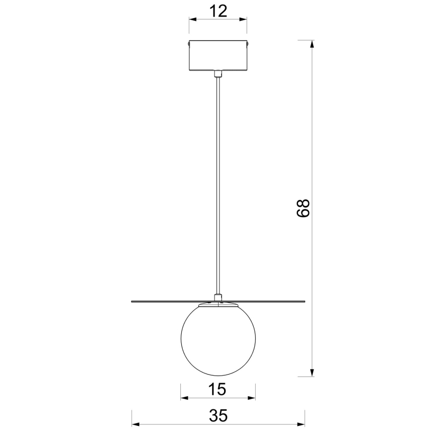 Suspension sur câble FLAT 1xE27/15W/230V noire