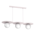 Suspension sur câble FLAT 3xE27/15W/230V crème