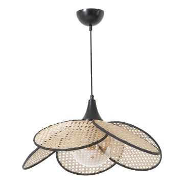 Suspension sur câble FUME 1xE27/40W/230V, Ø 45 cm, noir/beige