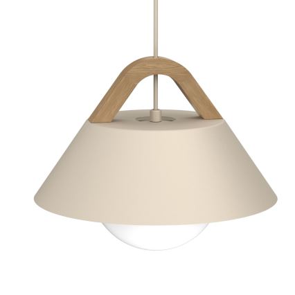 Suspension sur câble FUNDA 1xE27/15W/230V beige