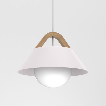Suspension sur câble FUNDA 1xE27/15W/230V crème