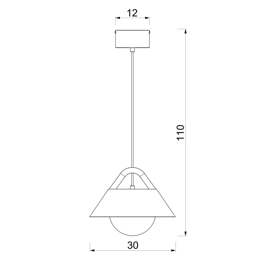 Suspension sur câble FUNDA 1xE27/15W/230V crème