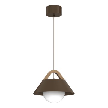Suspension sur câble FUNDA 1xE27/15W/230V, marron