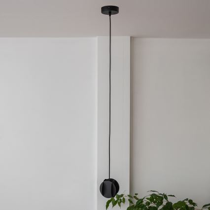 Suspension sur câble GAMBIT 1xGU10/10W/230V noire