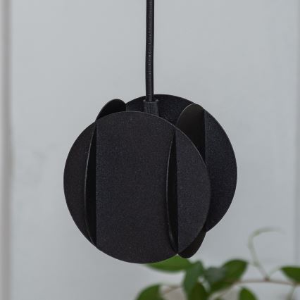 Suspension sur câble GAMBIT 1xGU10/10W/230V noire