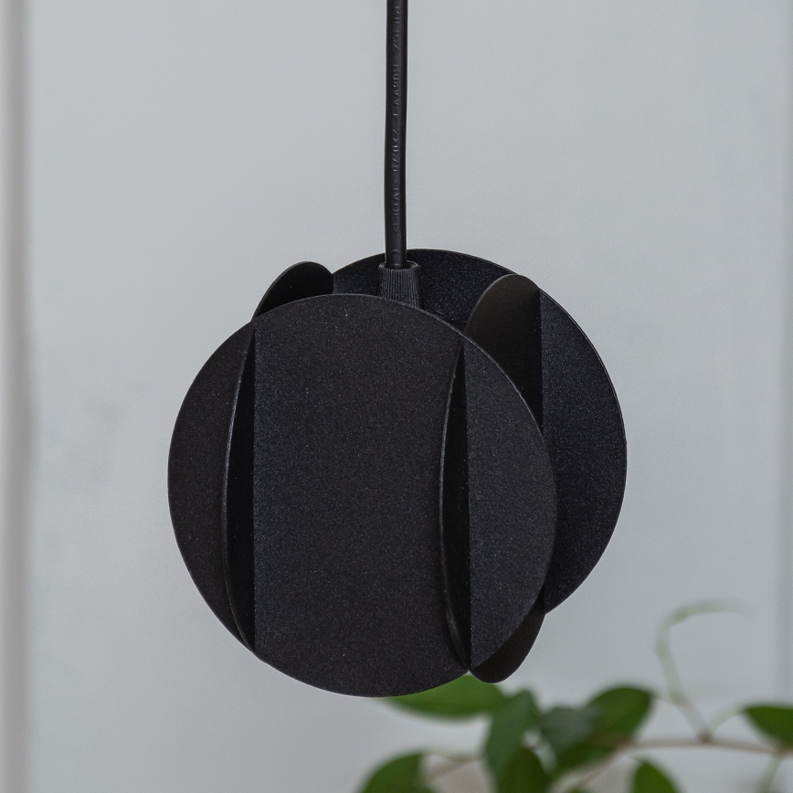 Suspension sur câble GAMBIT 1xGU10/10W/230V noire