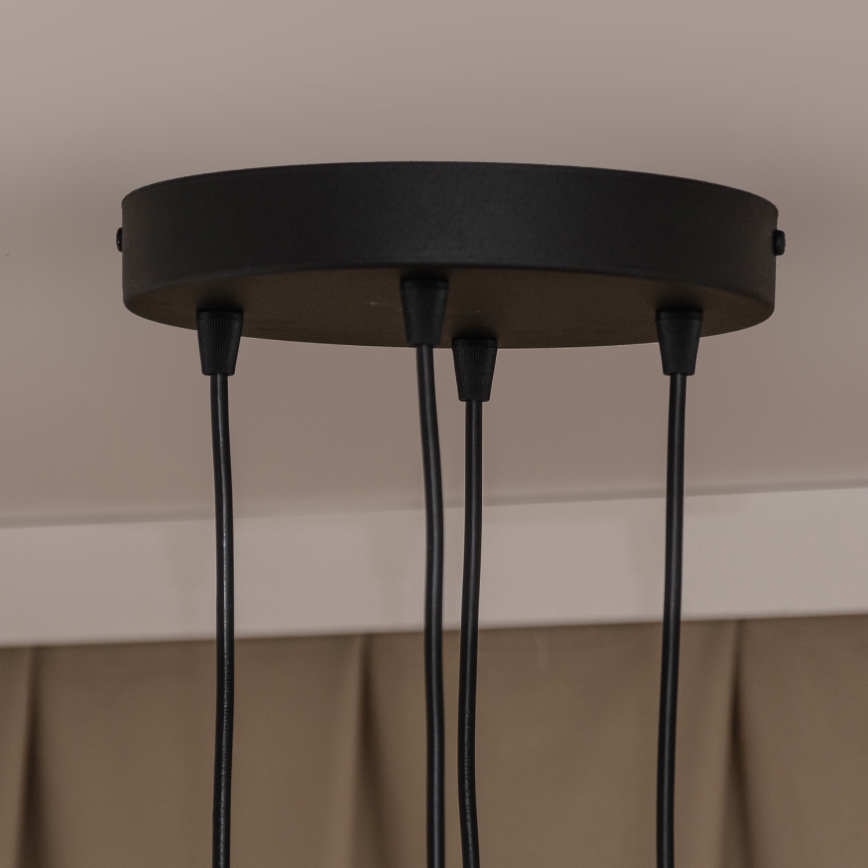 Suspension sur câble GAMBIT 4xGU10/10W/230V noire