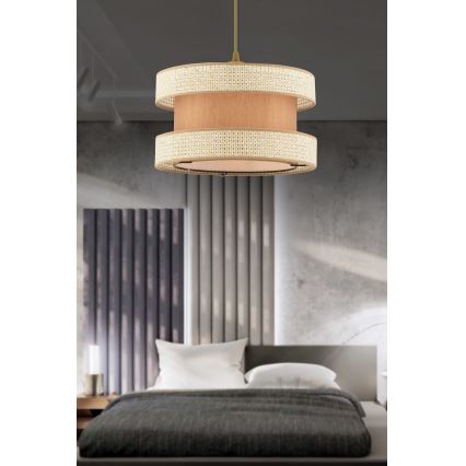 Suspension sur câble HALO 1xE27/60W/230V beige/crème