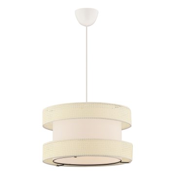 Suspension sur câble HALO 1xE27/60W/230V coloris crème