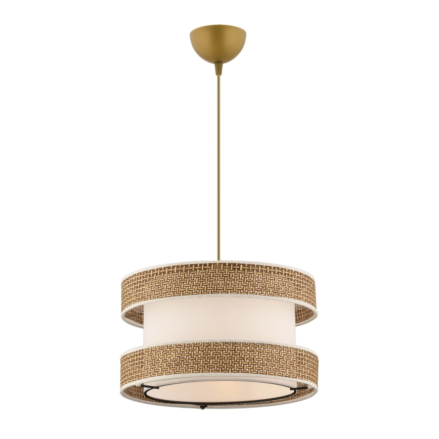 Suspension sur câble HALO 1xE27/60W/230V crème/beige