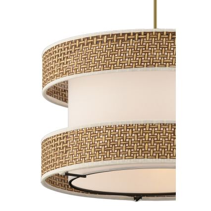 Suspension sur câble HALO 1xE27/60W/230V crème/beige