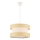 Suspension sur câble HALO 1xE27/60W/230V crème/beige