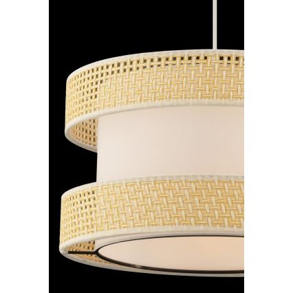 Suspension sur câble HALO 1xE27/60W/230V crème/beige