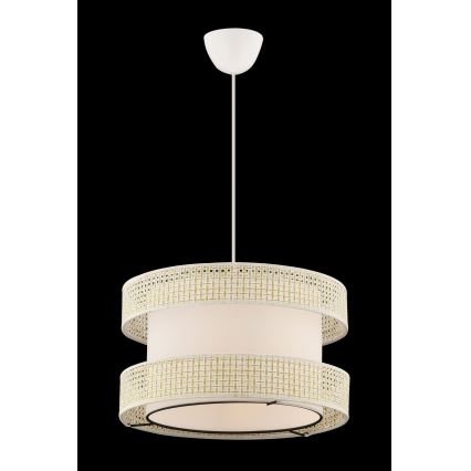 Suspension sur câble HALO 1xE27/60W/230V crème