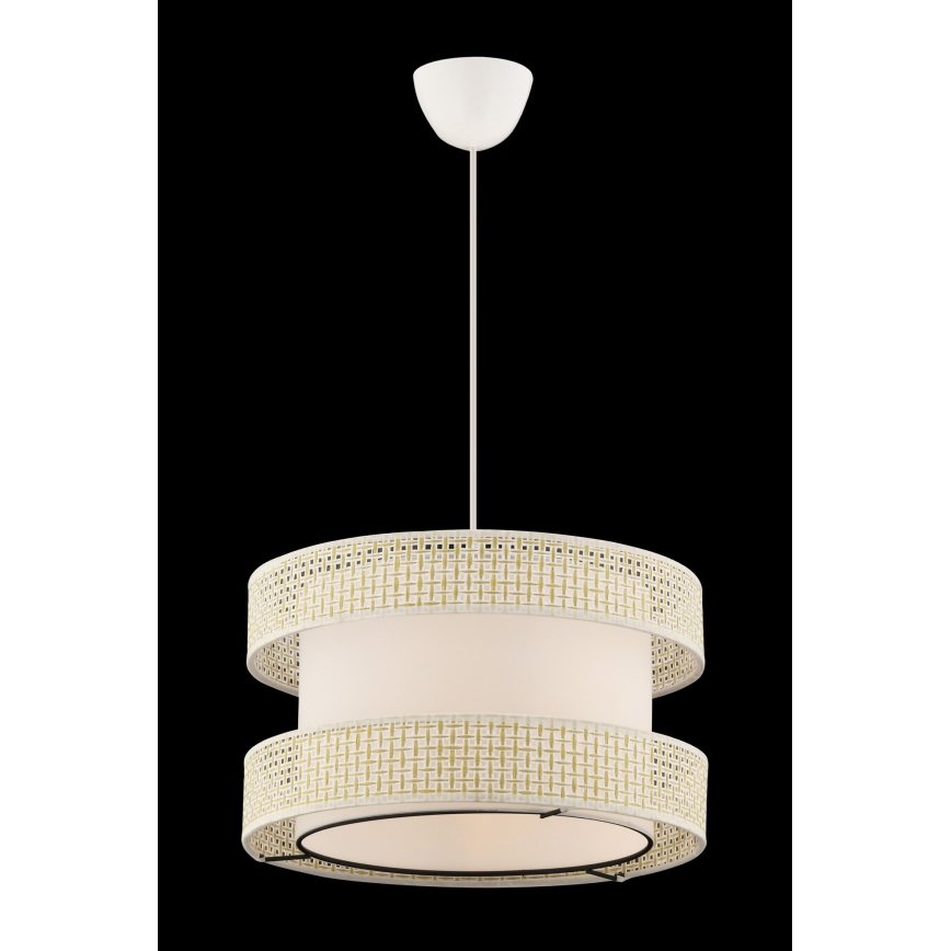 Suspension sur câble HALO 1xE27/60W/230V crème