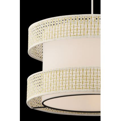 Suspension sur câble HALO 1xE27/60W/230V crème