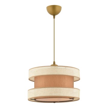 Suspension sur câble HALO 1xE27/60W/230V marron/crème