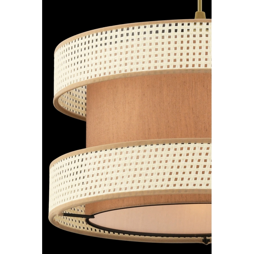 Suspension sur câble HALO 1xE27/60W/230V marron/crème