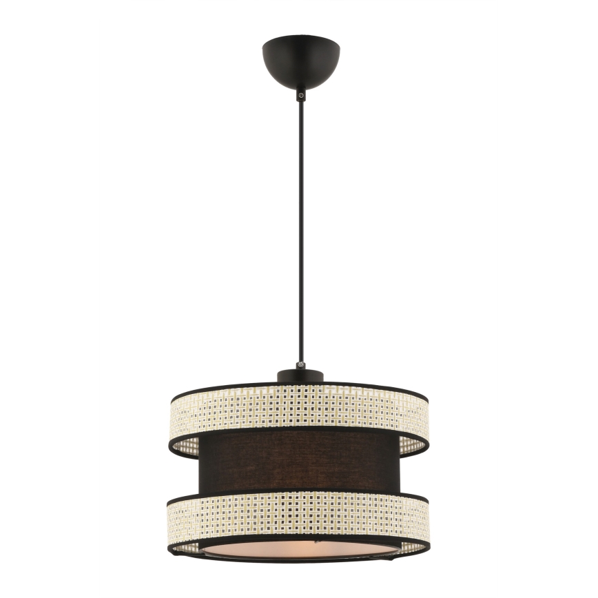 Suspension sur câble HALO 1xE27/60W/230V noir/crème