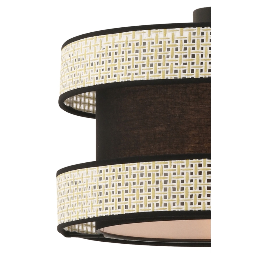 Suspension sur câble HALO 1xE27/60W/230V noir/crème