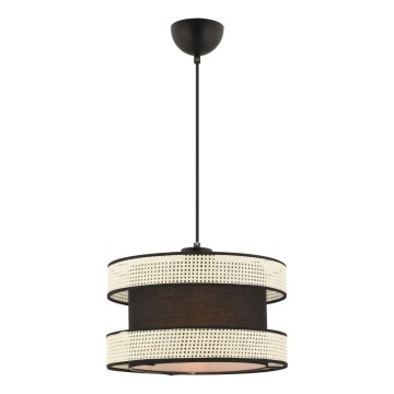 Suspension sur câble HALO 1xE27/60W/230V noir/crème