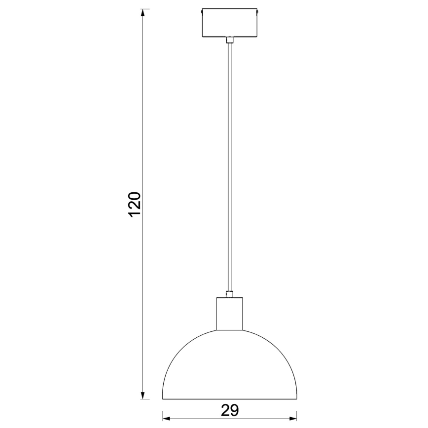 Suspension sur câble HANDA 1xE27/15W/230V bordeaux