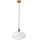 Suspension sur câble HECTOR 1xE27/15W/230V blanc/laiton diam. 30 cm