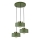 Suspension sur câble IGNIA 3xE27/60W/230V verte