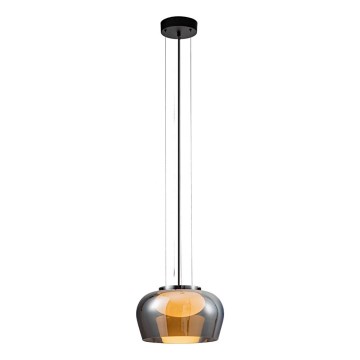 Suspension sur câble INSIEME 1xGX53/10W/230V Ø 35 cm noir fumé