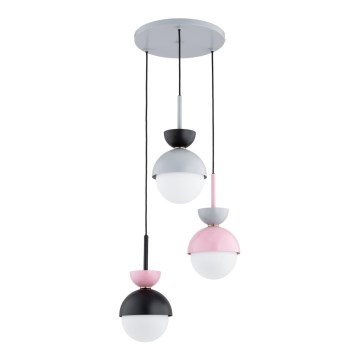 Suspension sur câble IRSA 3xE27/15W/230V multicolore