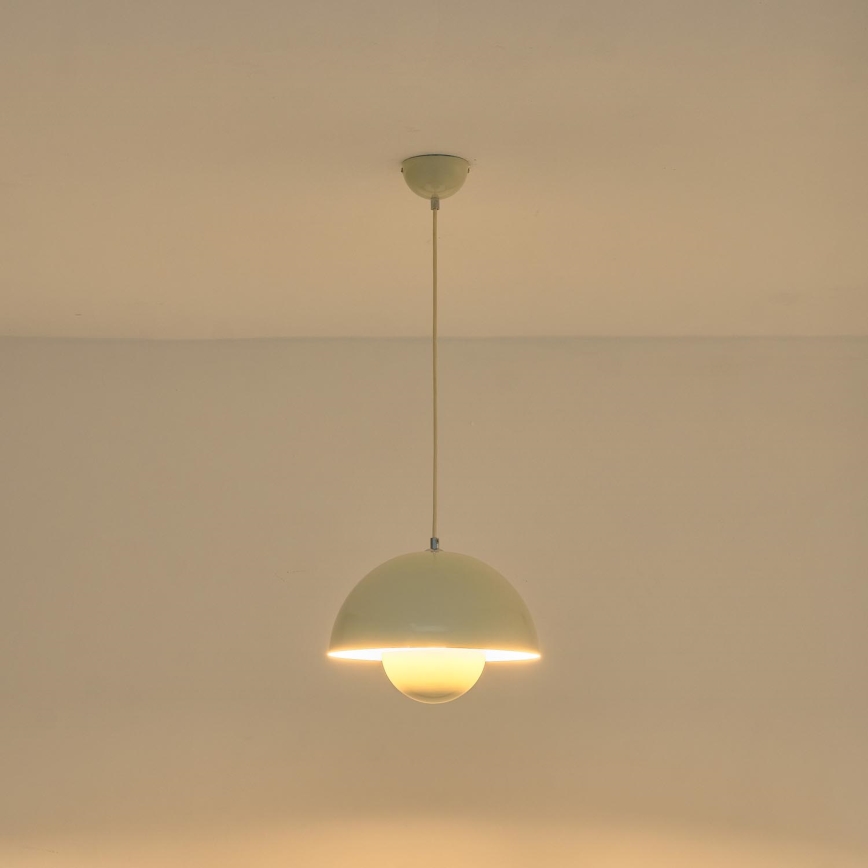 Suspension sur câble JARDEN 1xE27/15W/230V, crème