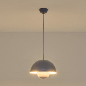 Suspension sur câble JARDEN 1xE27/15W/230V gris