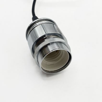 Suspension sur câble JULL 1xE27/15W/230V chrome brillant/transparent