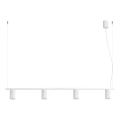 Suspension sur câble KARBON 4xGU10/10W/230V blanche