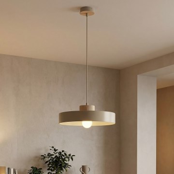 Suspension sur câble KIVI 1xE27/15W/230V beige