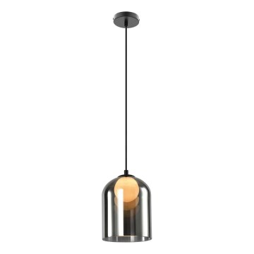 Suspension sur câble KLEA 1xG9/15W/230V noir fumé