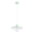 Suspension sur câble LITO 1xE27/15W/230V vert menthe
