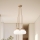 Suspension sur câble LOOMIS 5xE27/15W/230V 83 cm beige/chêne