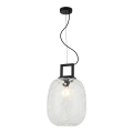 Suspension sur câble LUCY 1xE27/40W/230V noire