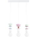 Suspension sur câble LUMIO 3xE27/15W/230V multicolore