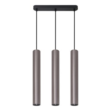 Suspension sur câble LUNGOMARE 3xGU10/10W/230V chrome mat