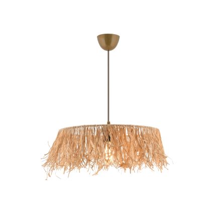 Suspension sur câble MARISKA 1xE27/40W/230V en raphia