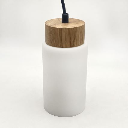 Suspension sur câble MARKUS 5xE27/15W/230V noir/chêne