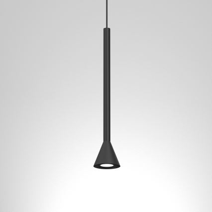 Suspension sur câble MAZZO 1xGU10/8W/230V noire