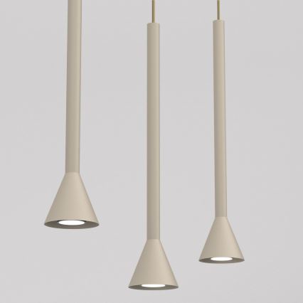 Suspension sur câble MAZZO 3xGU10/8W/230V beige