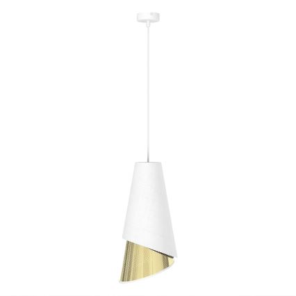 Suspension sur câble MODA 1xE27/15W/230V blanc/doré