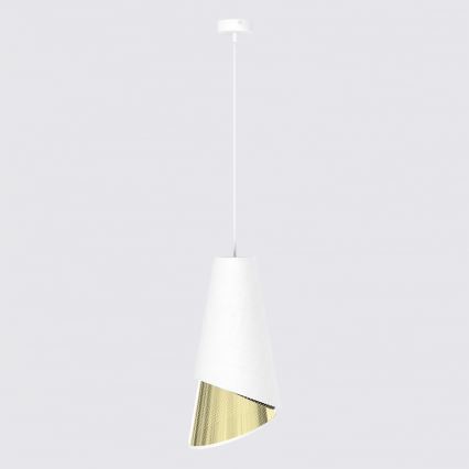 Suspension sur câble MODA 1xE27/15W/230V blanc/doré