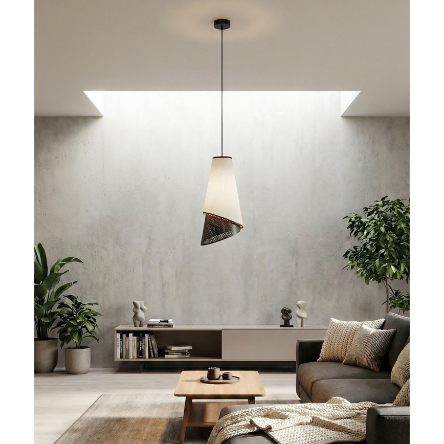 Suspension sur câble MODA 1xE27/15W/230V gris/noir